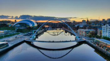 Millennium Bridge at sunset