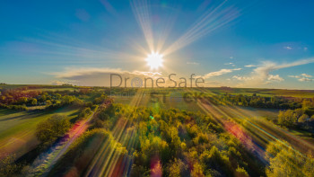 Autumn Sunset Over Oxfordshire
