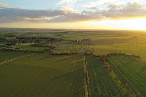 Winter sun over country fields