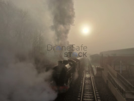 Atmospheric shot of Steam train in station - 12 Megapixels