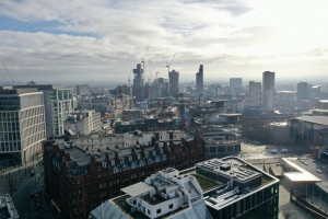 Manchester Skyline aerial