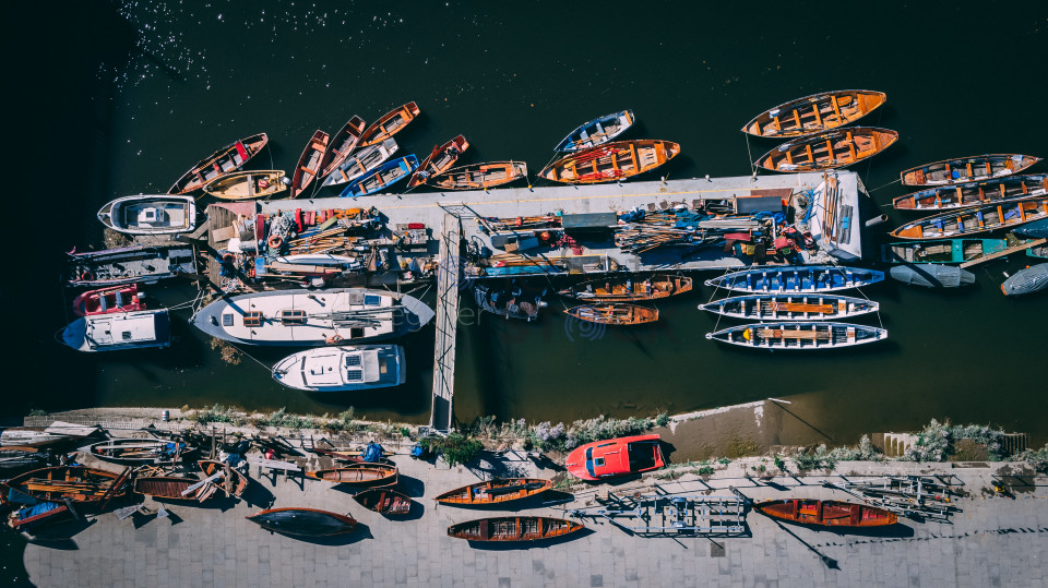 Boats from above