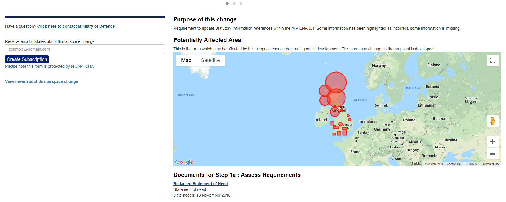 CAA Airspace Portal – Checking for Changes