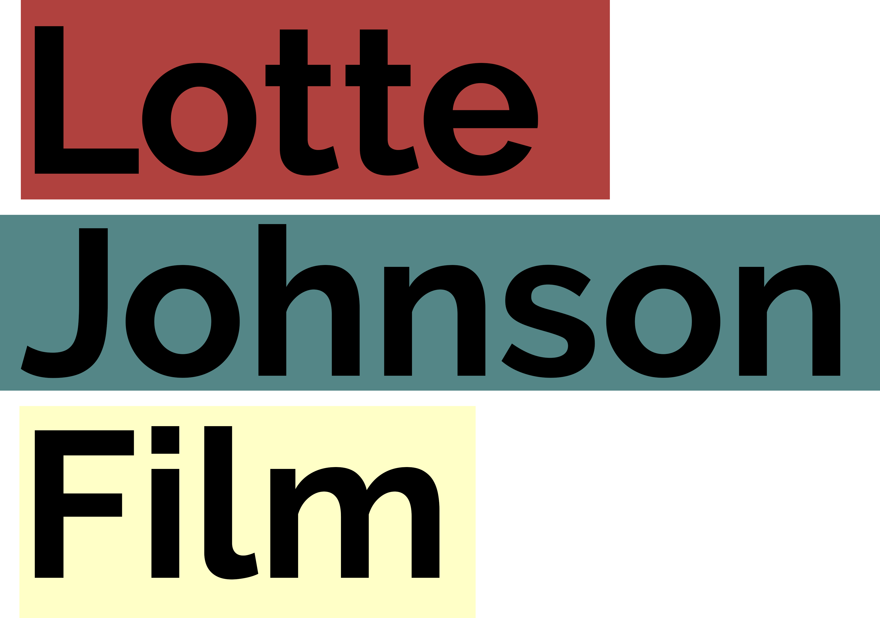 Lotte Johnson Film